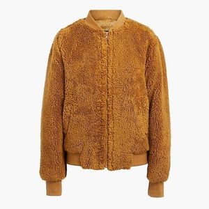 NWT Jcrew Sherpa bomber jacket! Teddy bear🐻